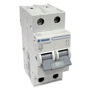 INTERRUPTOR AUTOMATICO TD3 EM06 2P 50A 6kA C 2M 104879 TERASAKI