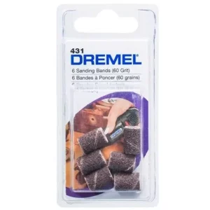 Banda de lija 1/4 Grano 60 6 Unid Dremel 431