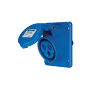 BASE EMPOTRAR INCLINADA IP67 220/240V 2 POLOS + TIERRA 16A