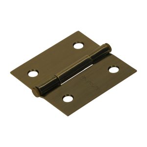 Bisagra cuadrada 2″ acero latonado antiguo, plana, BC-202P Hermex 43249