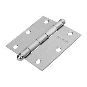 Bisagra cuadrada 3-1/2″ acero cromo mate, redonda, BC-353R Hermex 43257