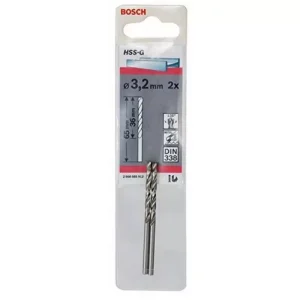 Broca Metal HSS-G 3.2 X 75mm 1Unid Bosch