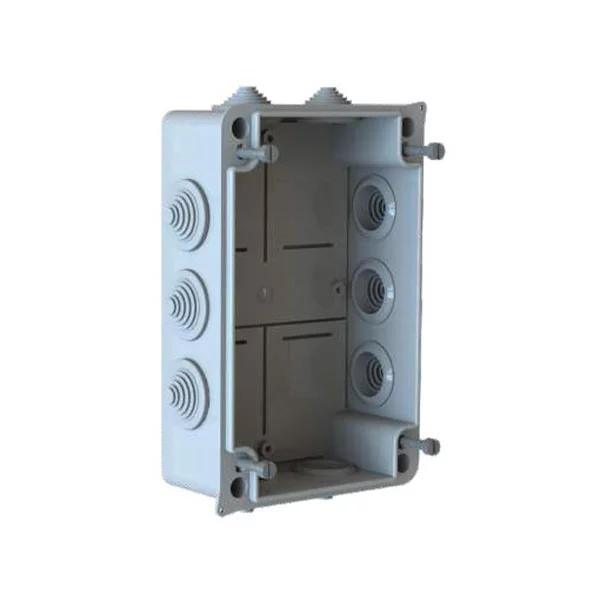 CAJA ESTANCA GRIS CON CONOS 150x110x70mm 221B JSL - Imagen 2