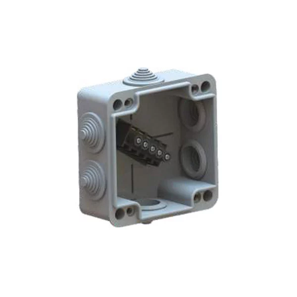 CAJA ESTANCA GRIS CON CONOS 150x110x70mm 221B JSL