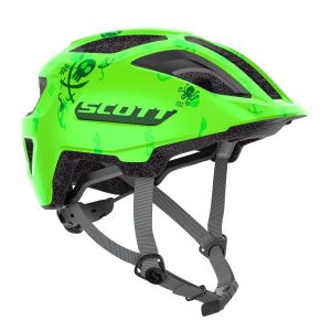 SPUNTO JR VERDE FLUOR CASCO BICICLETA JUNIOR SCOTT 275232