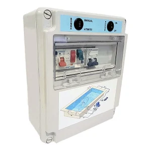 CUADRO ELÉCTRICO PISCINA CON BOMBA FILTRACIÓN 0,75-1 CV 230VAC CON 1 FOCO LED 300W