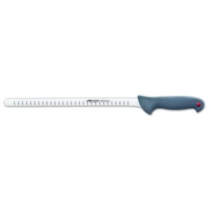 Cuchillo jamonero salmonero alveolado gris de 30 cm – Arcos Colour Prof 242700