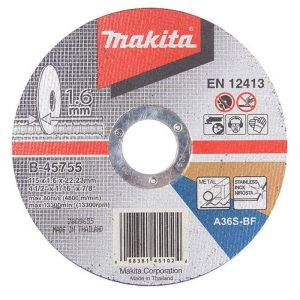 Disco abrasivo corte inoxidable 115 x 1.6mm Makita (A36S-BF) Makita B-45755