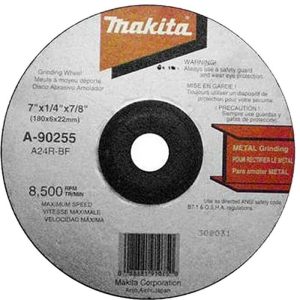 Disco abrasivo desbaste metal 7″ x 6.0mm (A24R) Makita A-90255