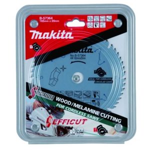 Disco de sierra EFFICUT Melamine (6-1/2 x20 mm x1.45mm) 56 DIENTES Makita B-57364