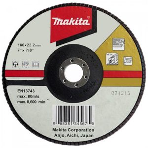 Disco Flap curvo P/inox 7″ Grano 60 Estandar Makita D-27545