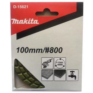 Disco pulidor diamantado DE 100 mm. VERDE OSCURO. GRANO 800 Makita D-15621