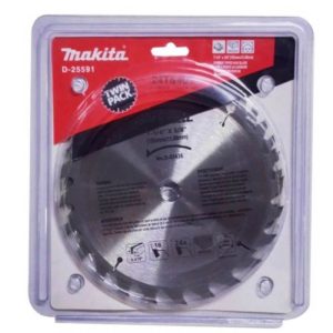 Disco sierra para madera 7-1/4″ x 5/8″ x 24 dientes y 40 dientes (2pcs) Makita D-25591