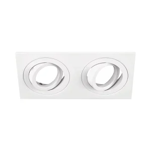 DOWNLIGHT EMPOTRABLE CUADRADO BASCULANTE 185x90MM BLANCO 4138/2-01 CONALUX