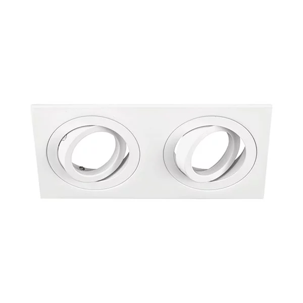 DOWNLIGHT EMPOTRABLE CUADRADO BASCULANTE 185x90MM BLANCO 4138/2-01 CONALUX