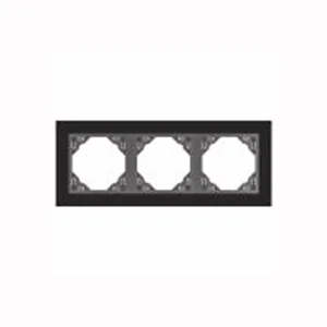 MARCO TRIPLE MECANISMO CRISTAL NEGRO/GRIS 90930 TES EFAPEL