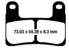 PASTILLA FRENO MOTO SINTERIZADA EBC FA724HH