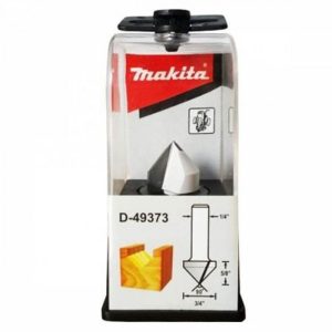 Fresa vastago 1/4″ Ranura «V» 90° – 3/4″ ANCHO-ALTURA 5/8″ Makita D-49373