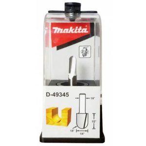 Fresa vastago 1/4″ media caña 1/4″ 2F SIN RODAJE ALTURA 1/2″ Makita D-49345