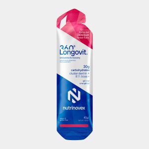 LONGOVIT 360 GEL 45g (30g Carbohidratos) FRUTOS DEL BOSQUE GEL ENERGETICO NUTRINOVEX