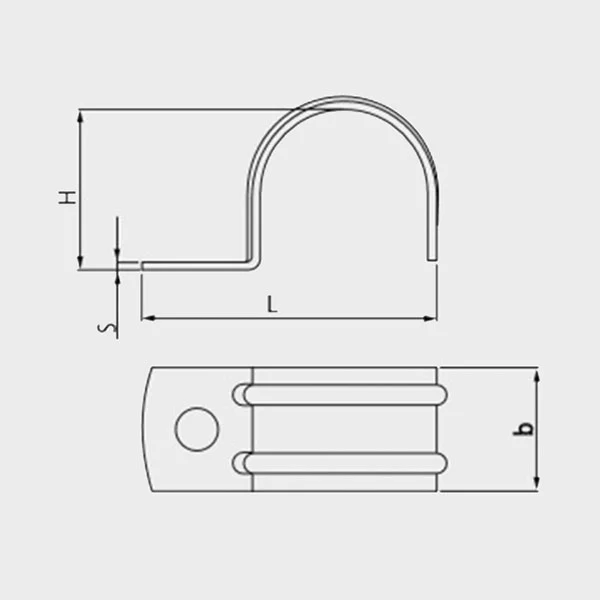 GRAPA ABRAZADERA METÁLICA F DIÁMETRO 63 963F CELO - Imagen 2