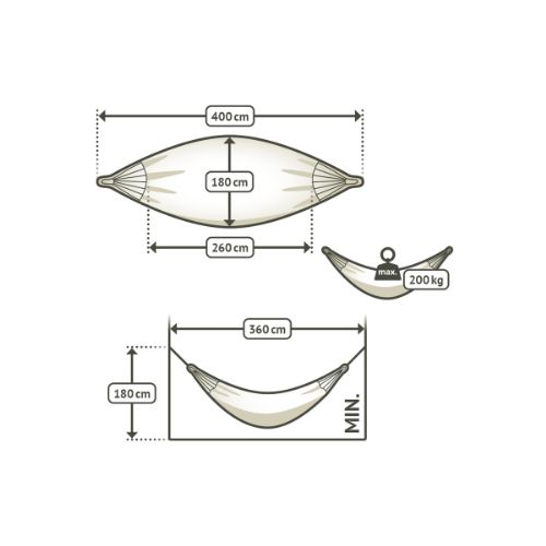 Hamaca Kingsize de jardín y terraza Bossanova Muscade – La Siesta - Imagen 4