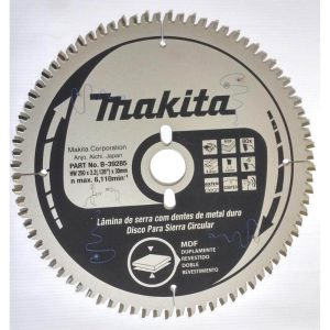 DISCO SIERRA PARA MELAMINE 10″ x 30.0 x 3.20mm. 80 DIENTES (REDUCTOR 1″y 5/8″) Makita B-39285