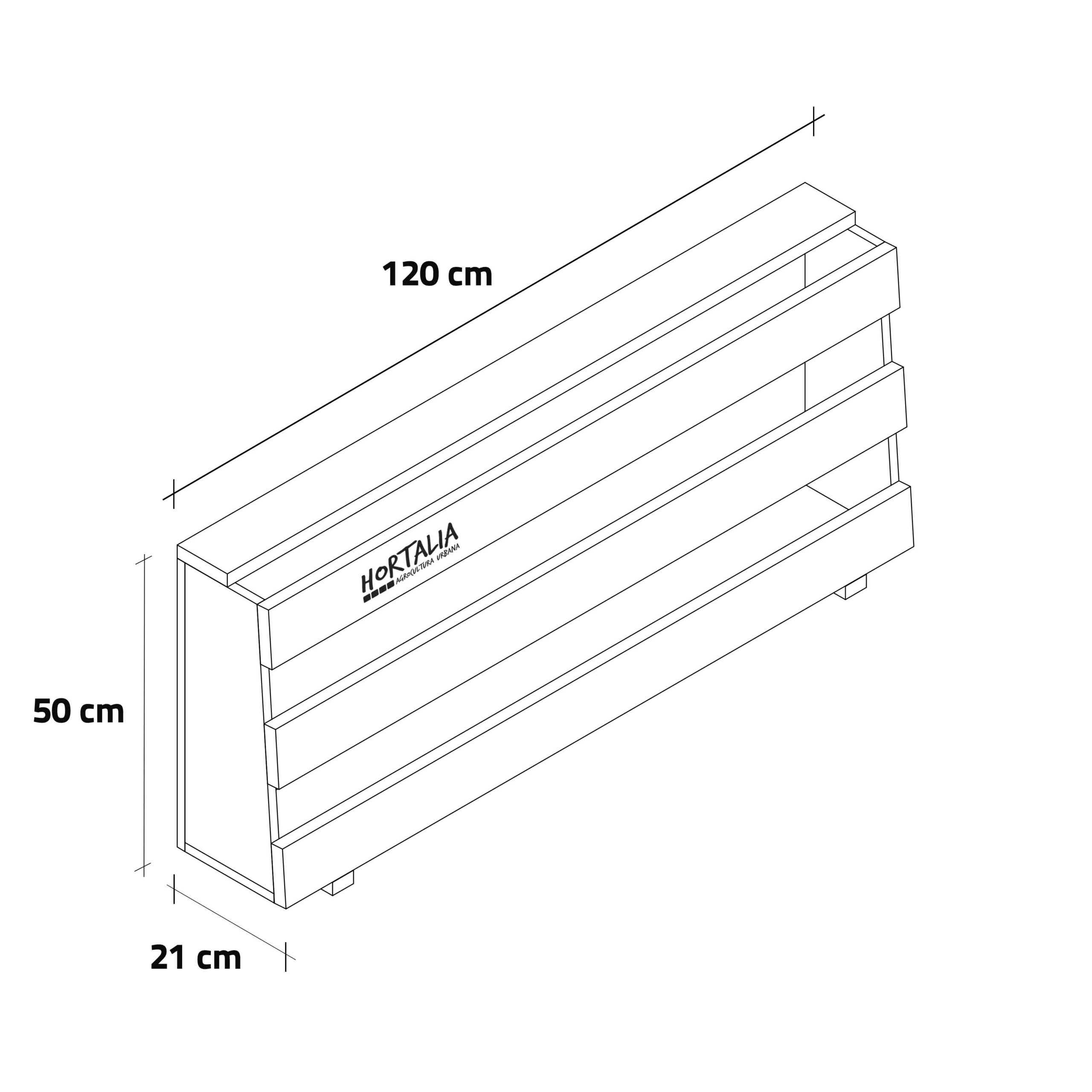 Huerto Jardín Vertical Suelo L. 90L - Imagen 2