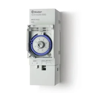 INTERRUPTOR HORARIO DIARIO 1NA 16A 230VAC CON RESINA 121182300000 FINDER