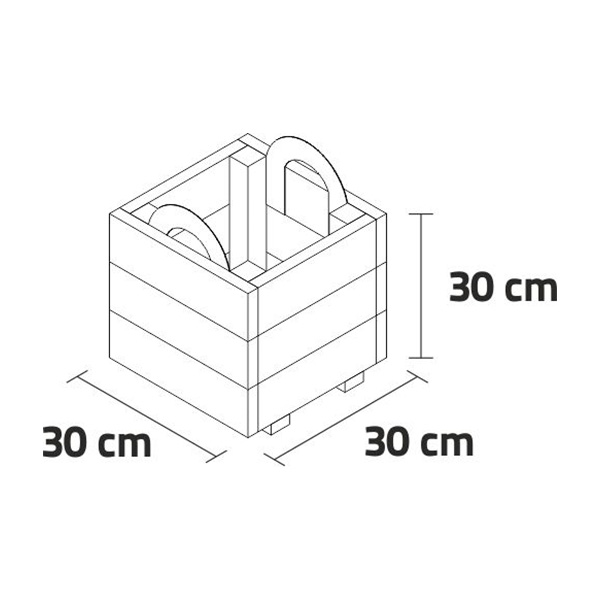 Jardinera PUN KD 30X30X30 - Imagen 2