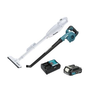 Kit Aspiradora 12V VVR + Soplador 12V VVR BL + Cargador 12V + Batería 12V CXT Makita CLX248