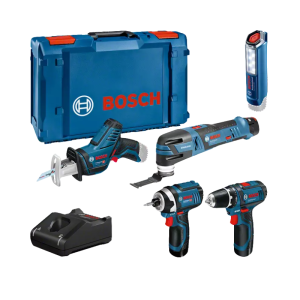Kit de 5 Herramientas Bosch Professional 12V + 3 baterías + GAL 12