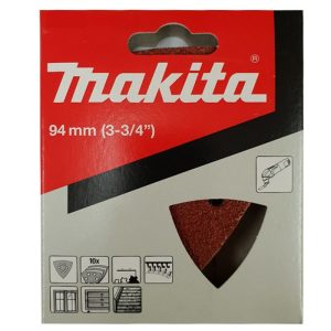 Lija delta rojo Grano 180 x 10u 6 ORIFICIOS PARA MADERA Makita B-21652