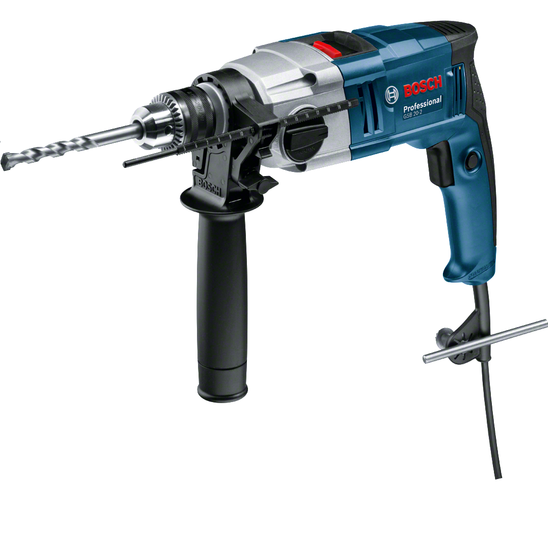 TALADRO PERCUTOR GSB 20-2 RE 800W – BOSCH + MALETIN PLÁSTICO