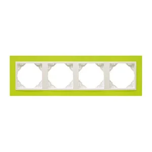 MARCO CUÁDRUPLE MECANISMO VERDE/HIELO 90940 TDG EFAPEL