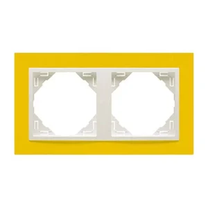 MARCO DOBLE MECANISMO AMARILLO/HIELO 90920 TRG EFAPEL