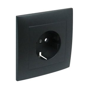 MARCO MONOBLOCK CON PROTECCIÓN PARA BASE SCHUKO LOGUS 90 GRIS