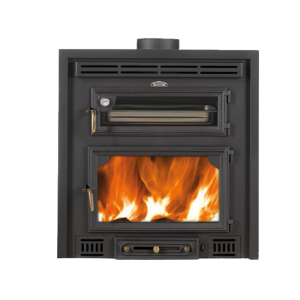 Chimenea de leña con horno y calefacción por aire modelo Mulhacén