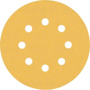 Papel de lija EXPERT C470 con 8 orificios para lijadoras excéntricas de 125 mm, G 120, 50 unidades