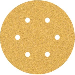 Papel de lija EXPERT C470 con 6 orificios para lijadoras excéntricas de 150 mm, G 60, 5 unidades