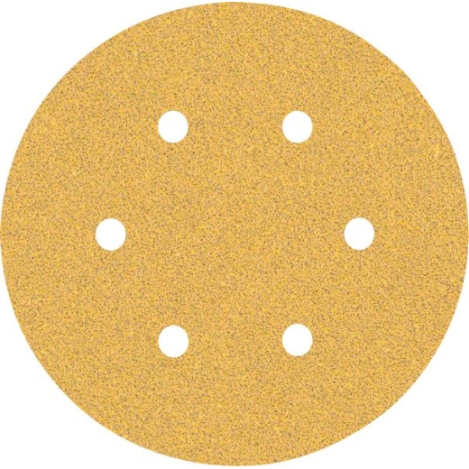 Papel de lija EXPERT C470 con 6 orificios para lijadoras excéntricas de 150 mm, G 60, 5 unidades