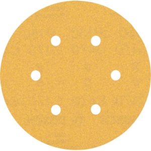 Papel de lija EXPERT C470 con 6 orificios para lijadoras excéntricas de 150 mm, G 150, 50 unidades