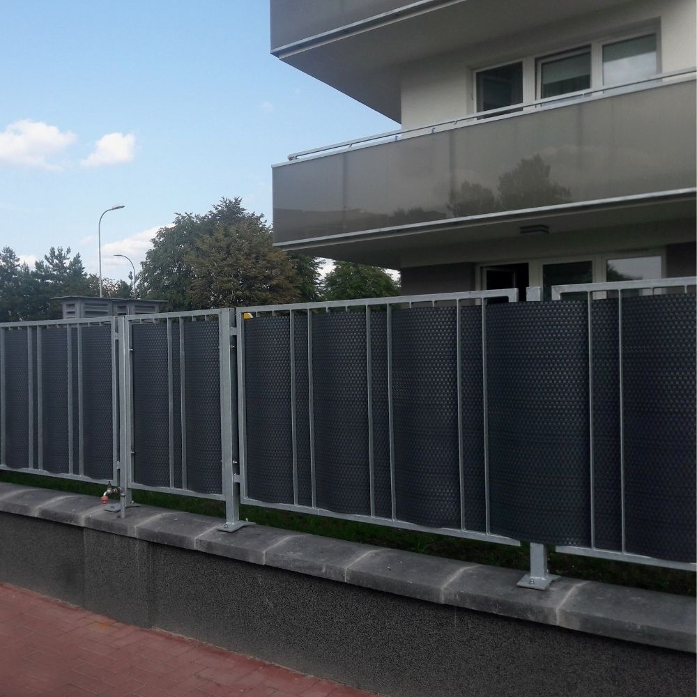 Panel de Ratán para Balcón o Valla (Beige) 100×500 cm - Imagen 2