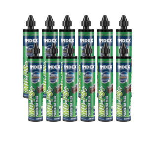 Caja 12 Uds Fijación Química Mortero MO-PS Polyester Sin Estireno 300 ml