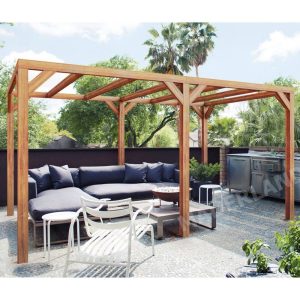 Pérgola de Madera Laminada Fuengirola (Maderland) – Gardeneas
