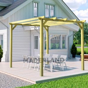 Pérgola de Madera Maciza Barcelona (Maderland) – Gardeneas