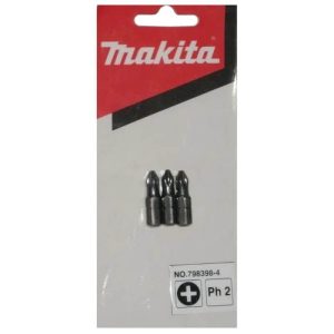 Punta philllips Ph3 x 25mm 3unid Magnetica Makita 798314-6