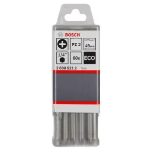 Punta POZIDRIV #2X50mm.X 60U.CJA PLAST. BOSCH 2608.521.243-000