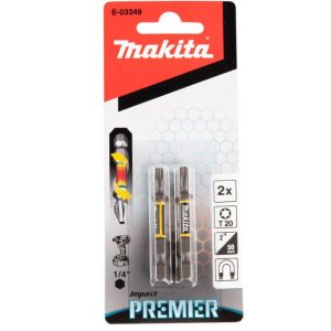 Punta Torx T20 x 50mm 2 unid Impact Premier Makita E-03349