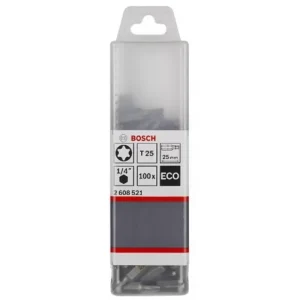 Punta TORX T25 Extra Hard 25mm Caja Plástica 100U BOSCH 2608.521.231-000